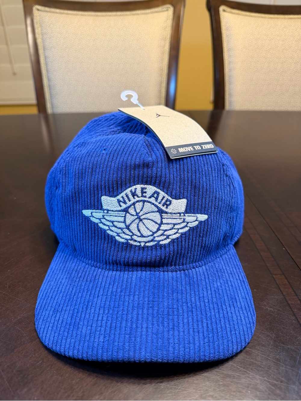 New Nike Air Jordan Logo Hat Blue White Size L / XL